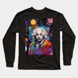 Pop Art Einstein Long Sleeve T-Shirt